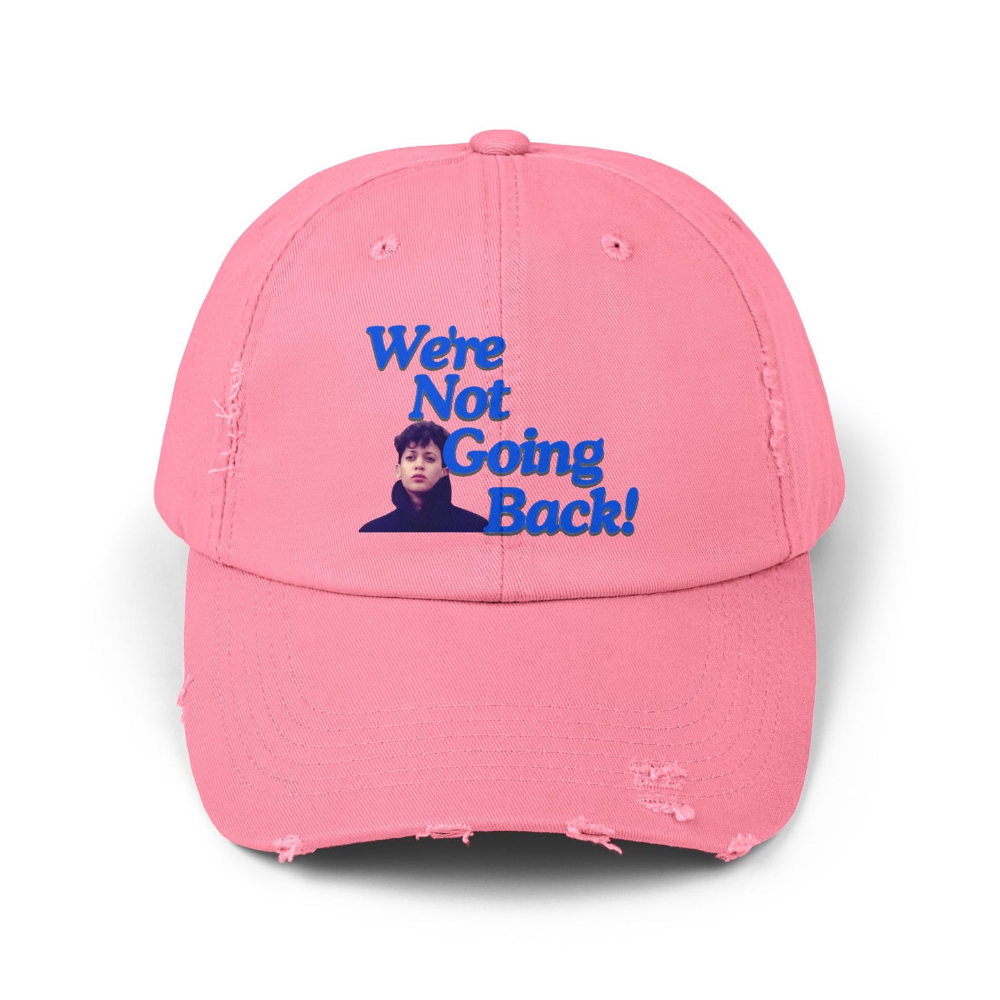 WE'RE NOT GOING BACK Unisex Distressed Cap