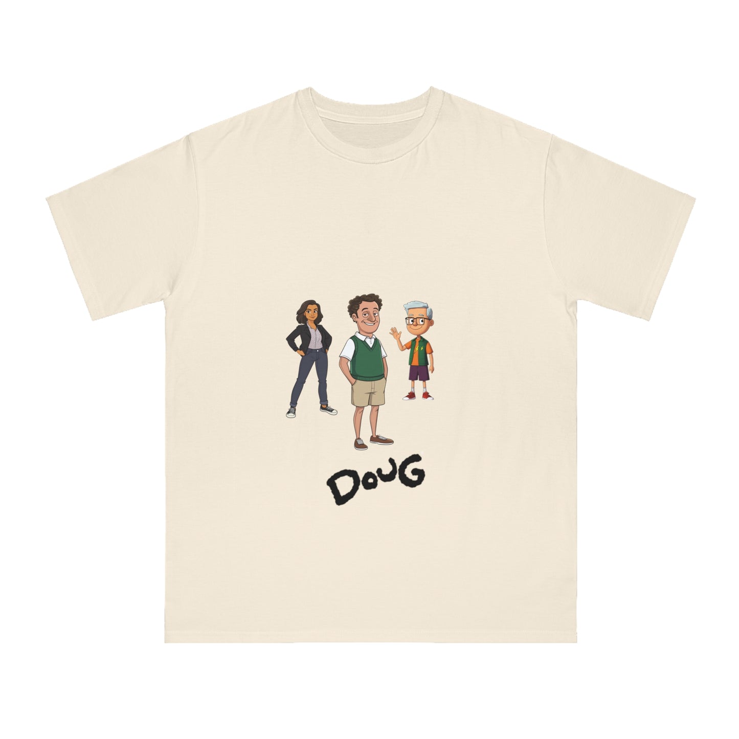 Doug Emhoff Cartoon Tee Featuring Kamala as Patty & Tim as Skeeter