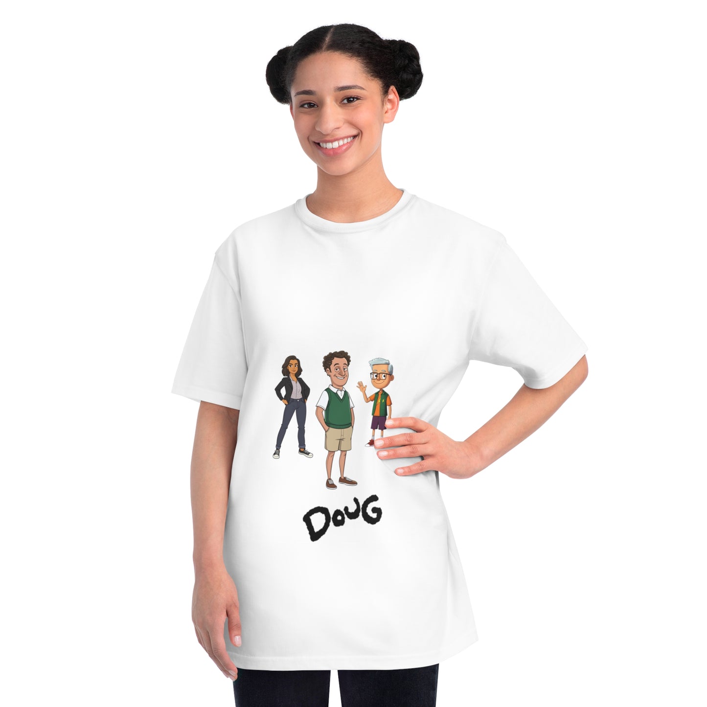 Doug Emhoff Cartoon Tee Featuring Kamala as Patty & Tim as Skeeter