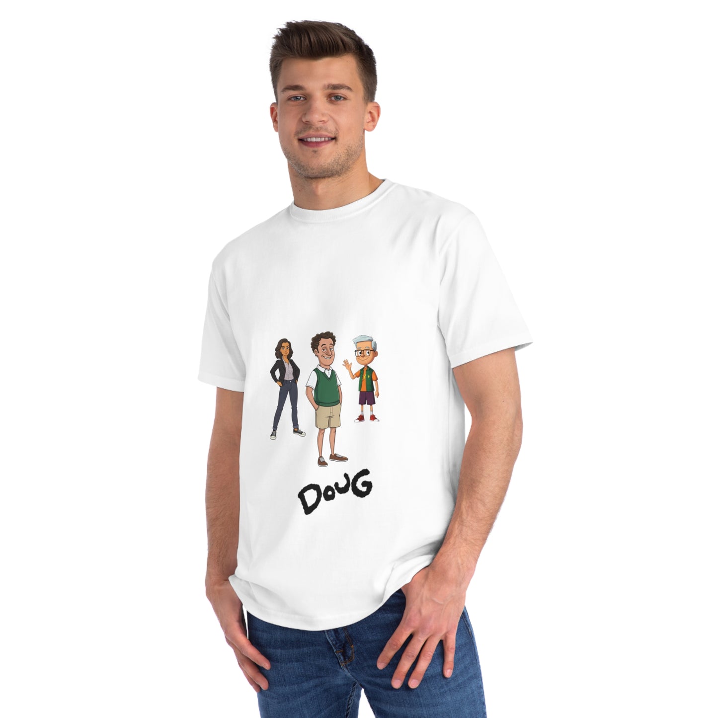 Doug Emhoff Cartoon Tee Featuring Kamala as Patty & Tim as Skeeter