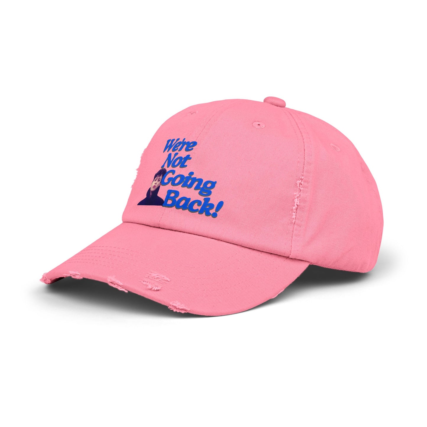 WE'RE NOT GOING BACK Unisex Distressed Cap