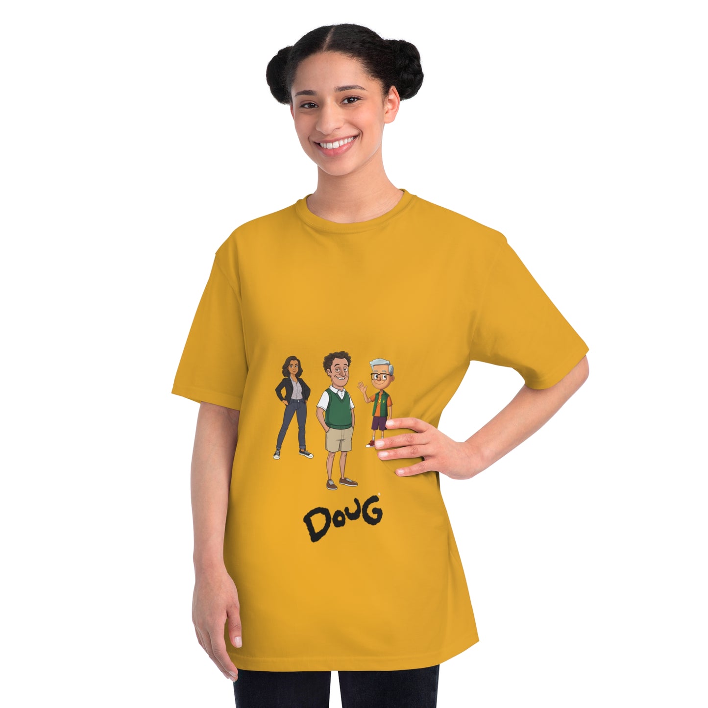 Doug Emhoff Cartoon Tee Featuring Kamala as Patty & Tim as Skeeter