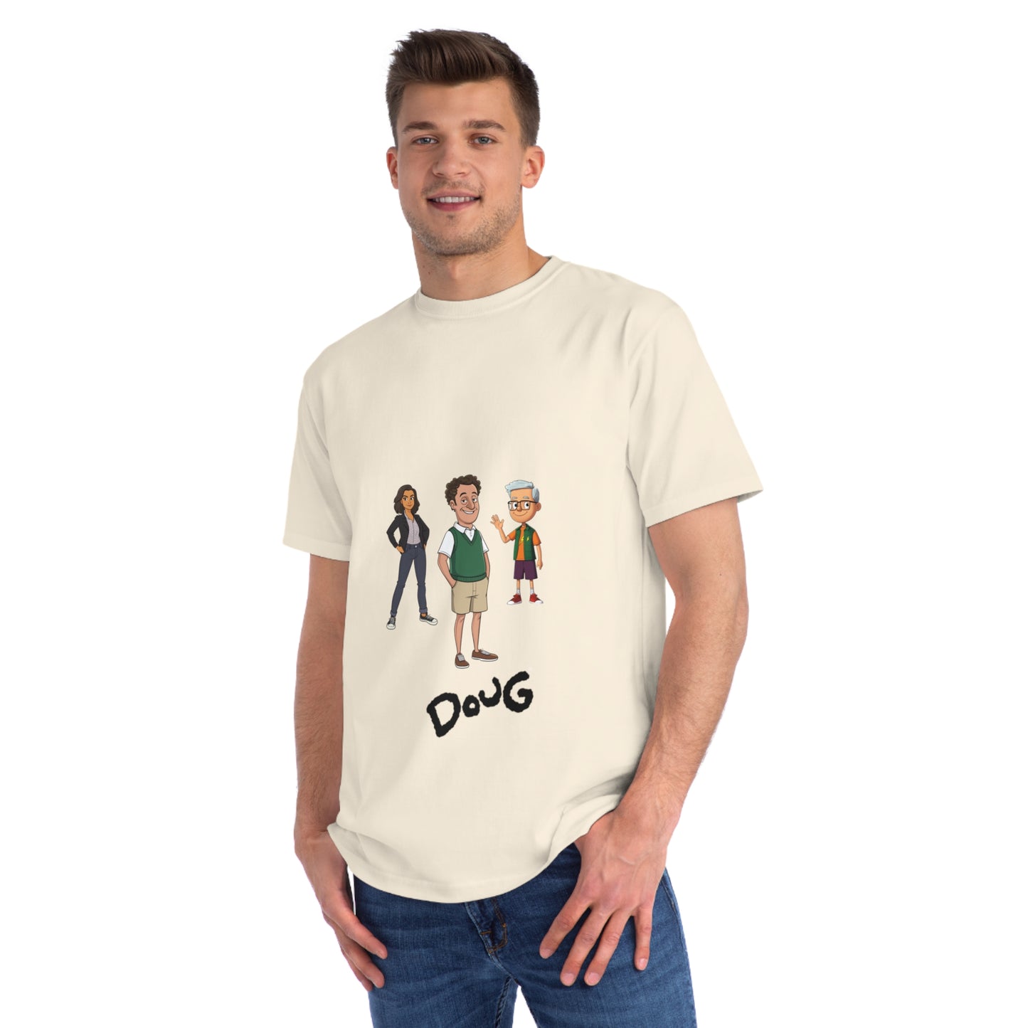 Doug Emhoff Cartoon Tee Featuring Kamala as Patty & Tim as Skeeter