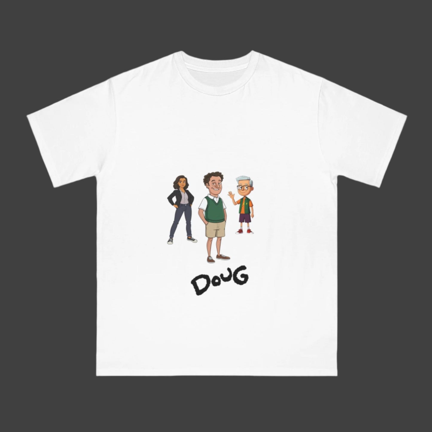 Doug Emhoff Cartoon Tee Featuring Kamala as Patty & Tim as Skeeter